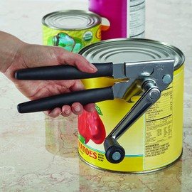 Crank Handle Commercial Heavy Duty Can Opener - Ergonomic Cushioned Handle