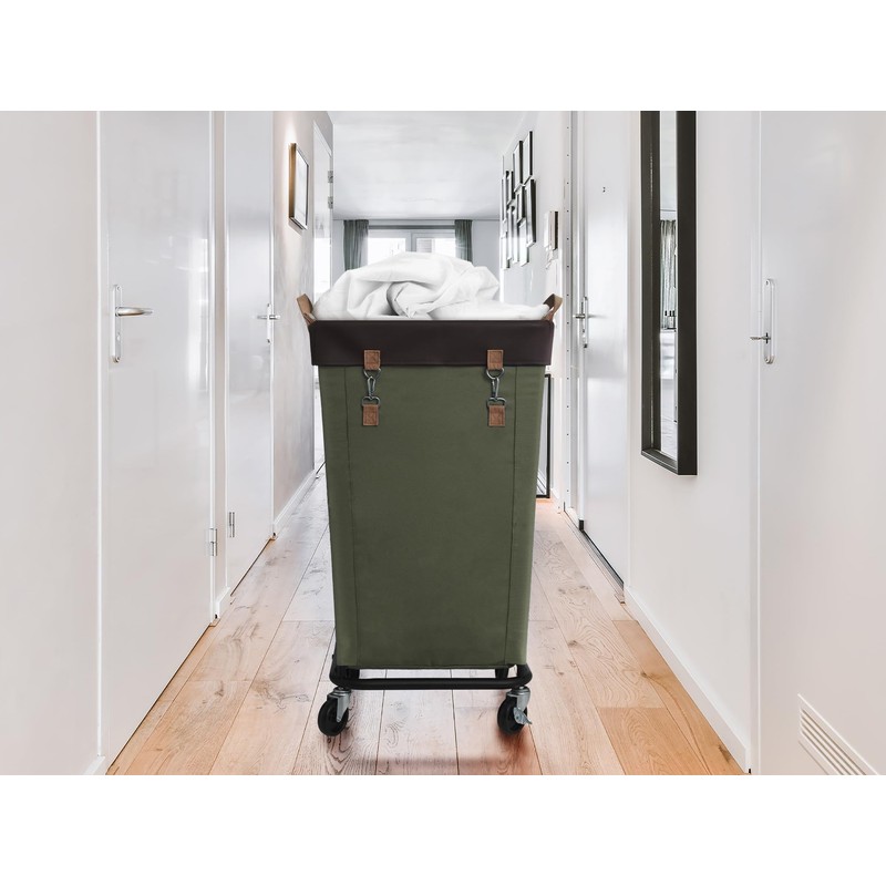 StorageWorks 160L Laundry Basket with Wheels, Large Rolling Hampers for