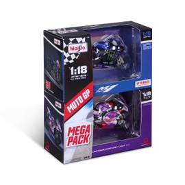 Maisto - Moto GP Racing - Yamaha Factory #20Quartararo and Ducati Pramac #5Zarco - 1:18 scale replica vehicle - from 14 years - M36373