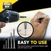 110pk Wood Screws Assortment | Countersunk Screw Set with Storage