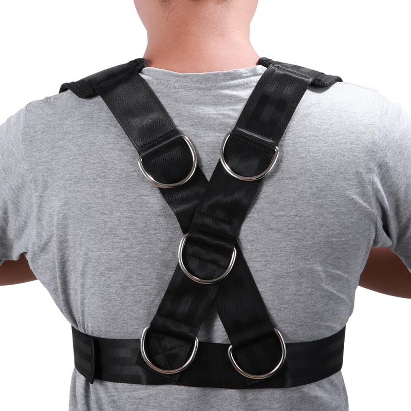 BESPORTBLE Adjustable Sled Harness - with Resistance Band for Strength