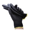 24 Pairs Work gloves PU Palm Dipped Black Nylon General