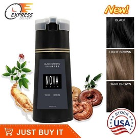【2024 NEW】 Hair Dye Shampoo, Nova Hair Instant Dye Shampoo Hair Color Shampoo For Hair hair type haircare - Color: purple