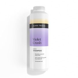 John Frieda Violet Crush Purple Shampoo 500ml. Blonde Hair Toning Care for Brassy Hair and Soft Shine