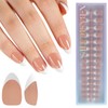 Misssix X-BASIC TIPS Uñas postizas francesas, 150 unidades, uñas de