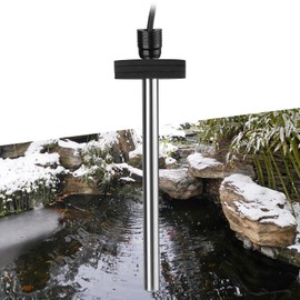 HITOP Outdoor Pond Heater - 150W 300W 600W Aquarium Heater for Small Ponds, Kio Pond, Pond De-icer with Long Cable Wire and Floatable Foam
