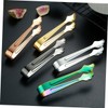 CIYODO 5pcs Stainless Steel Ice Tongs Ergonomic Multi-Function Serving Tongs