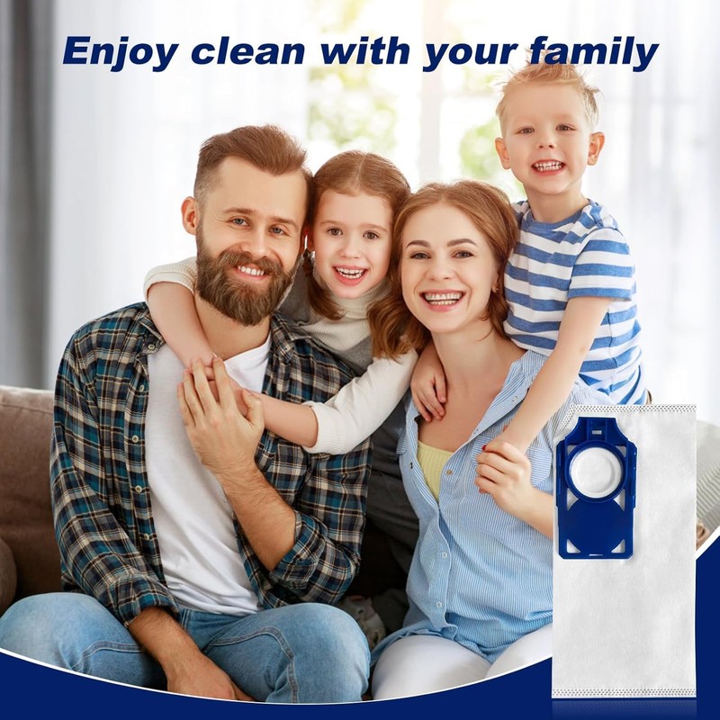 5 Pack R30D Vacuum Bags for Riccar Brilliance R30D, R30P,