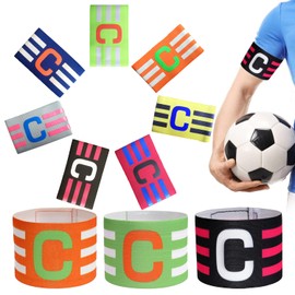 Syhdfxknp 10 Stück Kapitänsbinde Kapitänsbinde Kinder Fussball Verstellbare Kapitänsbinde Fussball Multicolor Spielführerbinde Elastic Kapitänsarmband Fußball für Erwachsene Junior Viele Sportarten