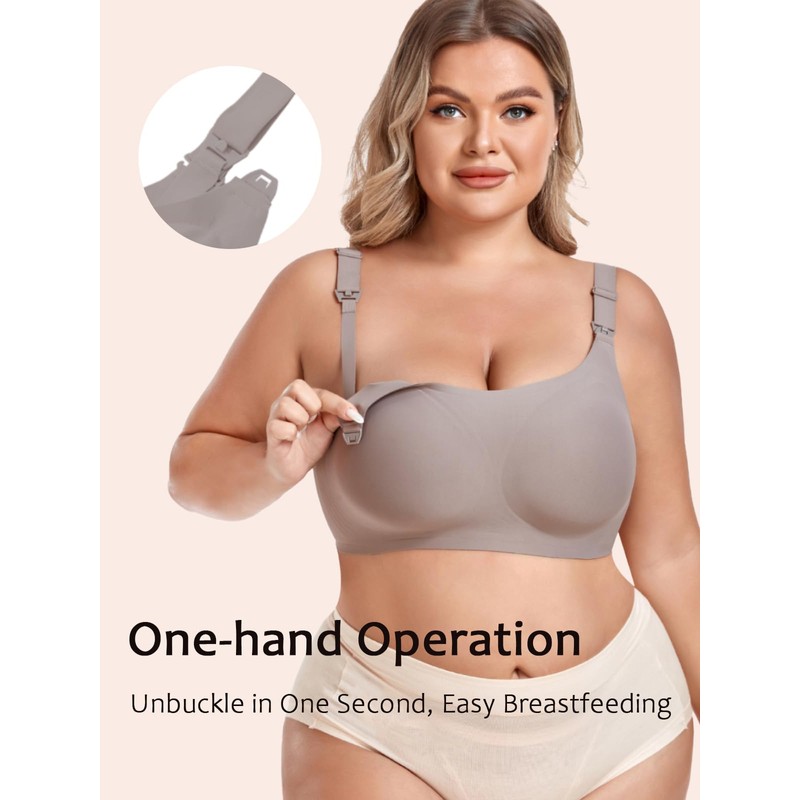 Gailife 3 Pack Nursing Bras for Women Full Coverage Comfort