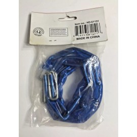TOP CHOICE 36" Bicycle Bike Chain Hardened Steel w/ Blue PVC Coating HD61151 NEW