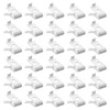 sourcing map 32pcs Cabinet Shelf Clips Metal Adjustable Shelf Bracket