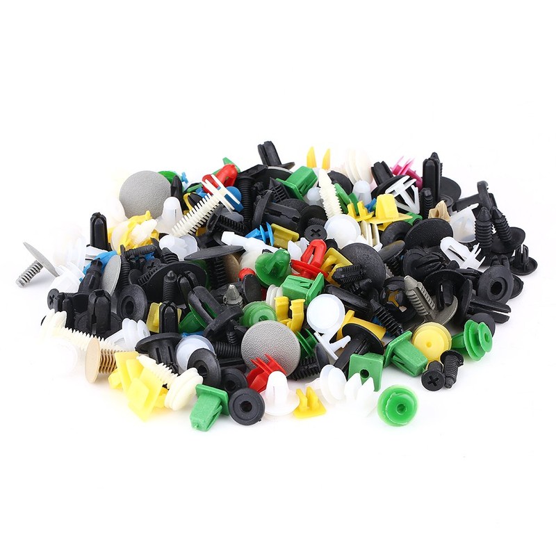 KIMISS 400pcs Assorted Plastic Car Door Trim Clip Bumper Fastener