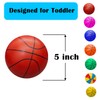 ABAJI Mini Basketballs Red 2 PCS 5" Set with Random