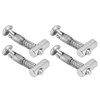 4Pcs Anchor Connector Hex Hole Profile Concealed Fitting European Standard