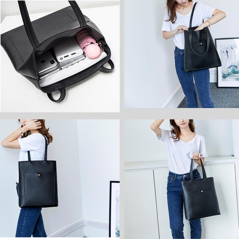 Welltude Women's Tote Bag, Vertical Business Bag, Shoulder Bag, Shoulder