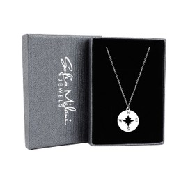 Sofia Milani - Women's Necklace 925 Silver - Compass Pendant - N0431, Sterling silver