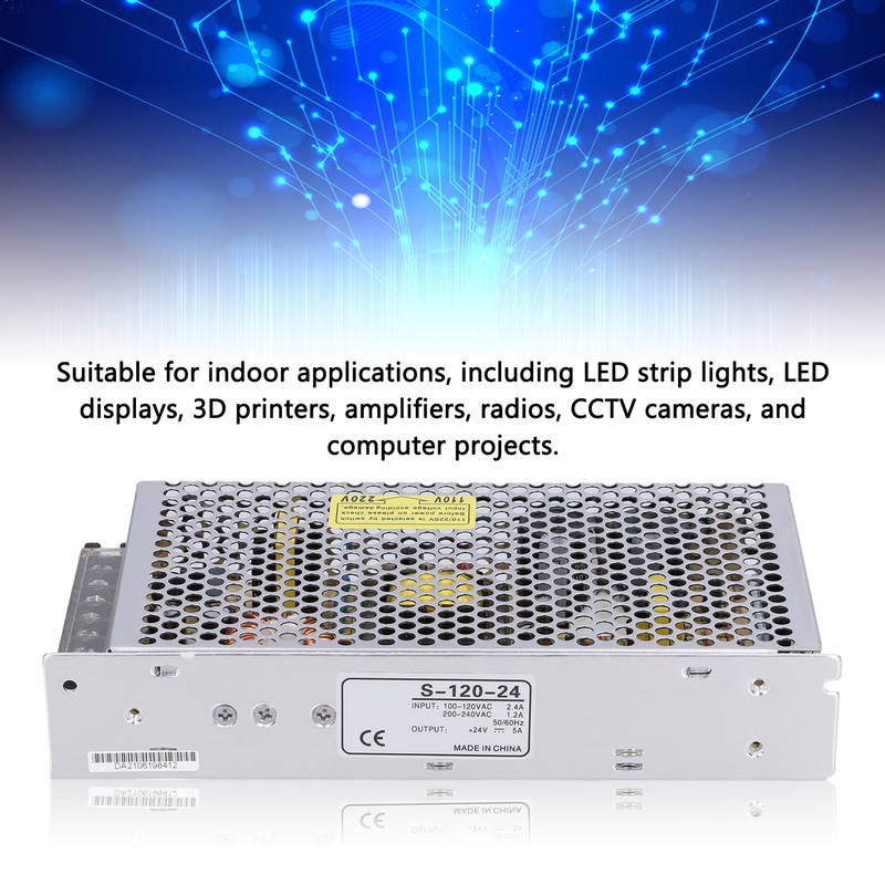 Switching Power Supply LED Power Supply 100‑240v to 12v/24v Surveillance