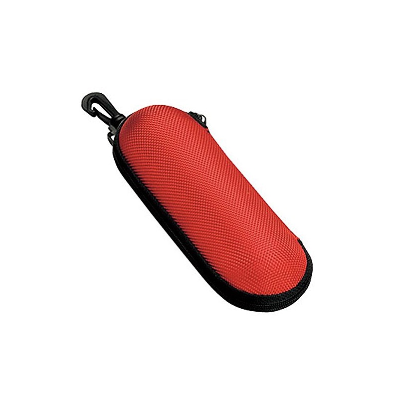 Megan Glasses Case, Urethane, Semi-Hard Case, Round (Zipper Type, Hook),