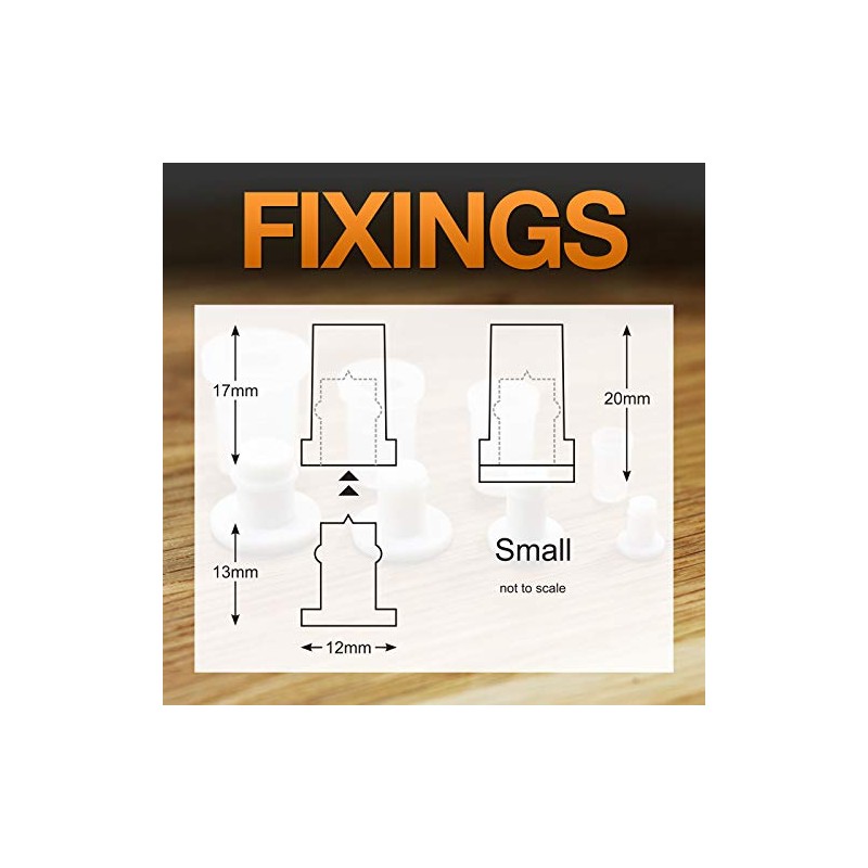 Small Nylon Plastic Sign locators - Stand-Off Fixings (Pack of