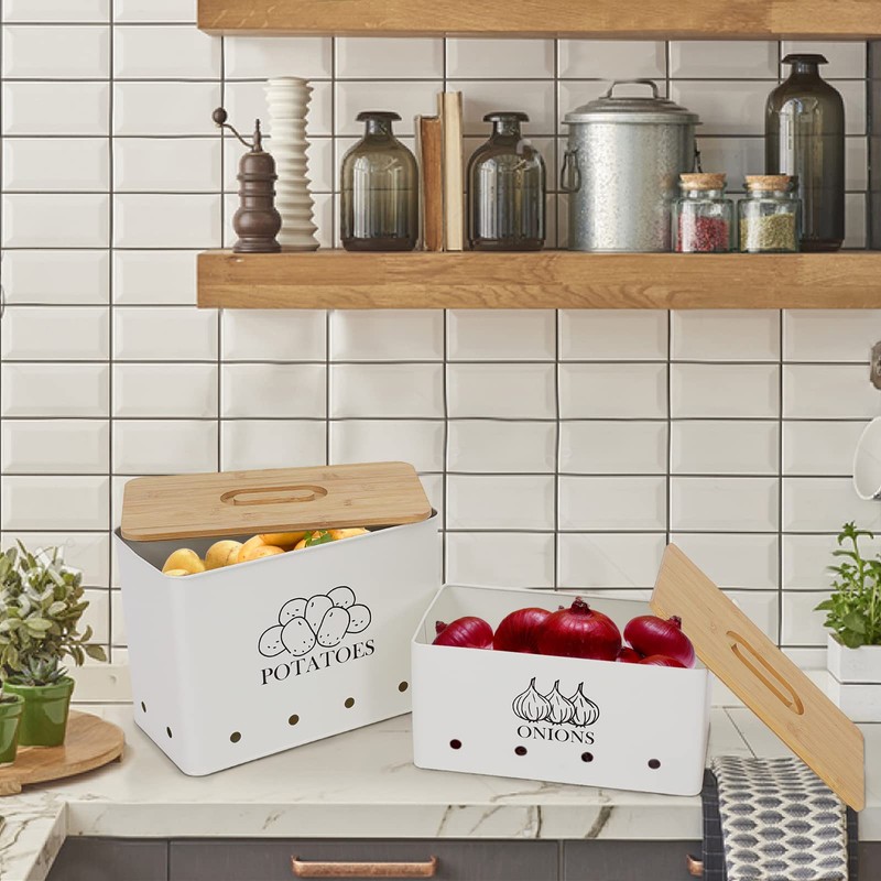 Gdfjiy Potato Onion Kitchen Storage Canisters,Storage Bin For Kitchen 2