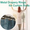 LEPEVNEY Bronze Metal Curtain Rings 55mm Inner Dia Drapery Ring
