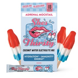 Legendairy Milk She’s Thirsty – Retro Pop, Hydration Packets | Cortisol Supplement for Stress Relief & Adrenal Support | Coconut Water Electrolytes Powder, No Sugar Added 18 ct