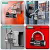 Shimeyao 2 Pcs 5 Letter Combination Lock Metal 5 Digit