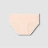 JAJU [JAJU] Women Modal Rib Hip Hugger Panties 3-Pack_Beige