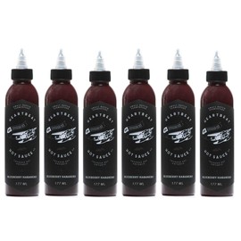 Heartbeat Hot Sauce - Blueberry Habanero, 6 oz. - 6 Pack - Small Batch & Handmade with Real Blueberries, Vegan, Preservative Free, Featured on Hot Ones!