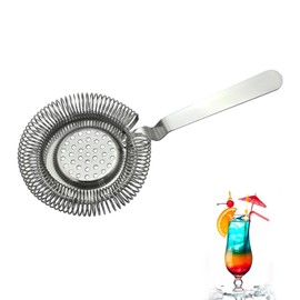 Cocktail Strainer, Bar Strainer, Cocktail Strainer, Cocktail Stainless Steel Bar Strainer, Stainless Steel Bar Strainer, Bartender Strainer, Professional Filter Tool for Commercial Bartender or Home