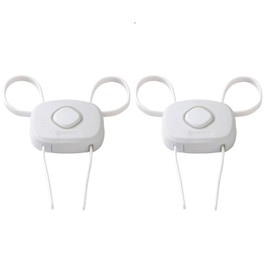Safety 1st OutSmart Flex Cabinet Lock, White, 2 Pack – No Drill Adjustable Child Safety Lock for Knobs & Handles