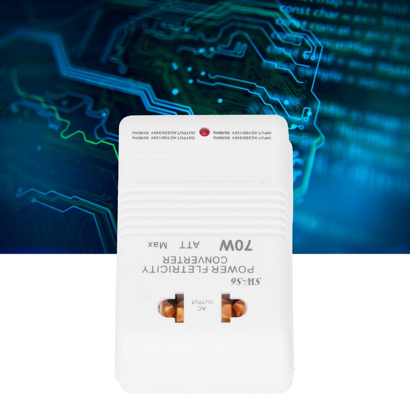 70W Power Converter to Dual Channel Transformer Adapter for Travel