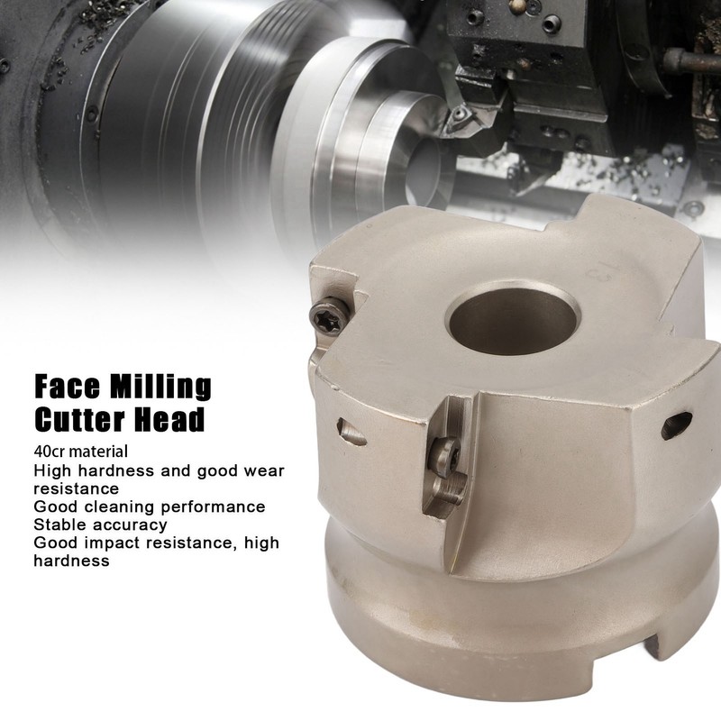Face Milling Cutter Head 4 Flute 40cr High Hardness Oxidation