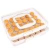 RoskDeewat Deviled Egg Containers with Lid, 2 Pack Thick Clear