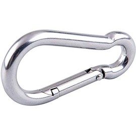 (Pack of 4) 3/16" Zinc-Plated Steel Carabiner Snap Hook, 25-SH316 - Sold by Ucostore Only
