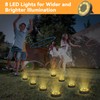 ELUTENG Solar Lights for Outside, 8 Pack Solar Ground Lights