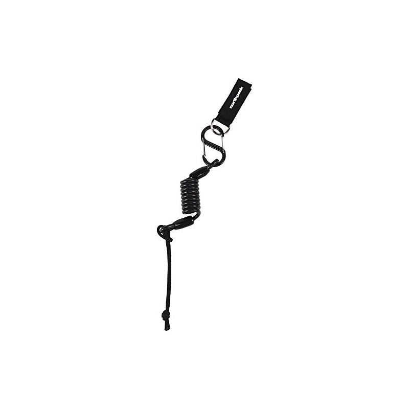 North Peak NP-3341 BK Snowboard Leash Cord [Maximum Leash Length