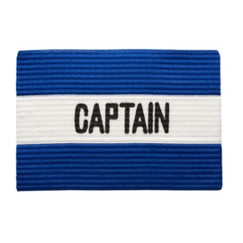 MC-Trend Football Captain's Armband Elastic Leader Armband for All Ages - Perfect Choice for Your Team Captain Captain (1, Blue/White)