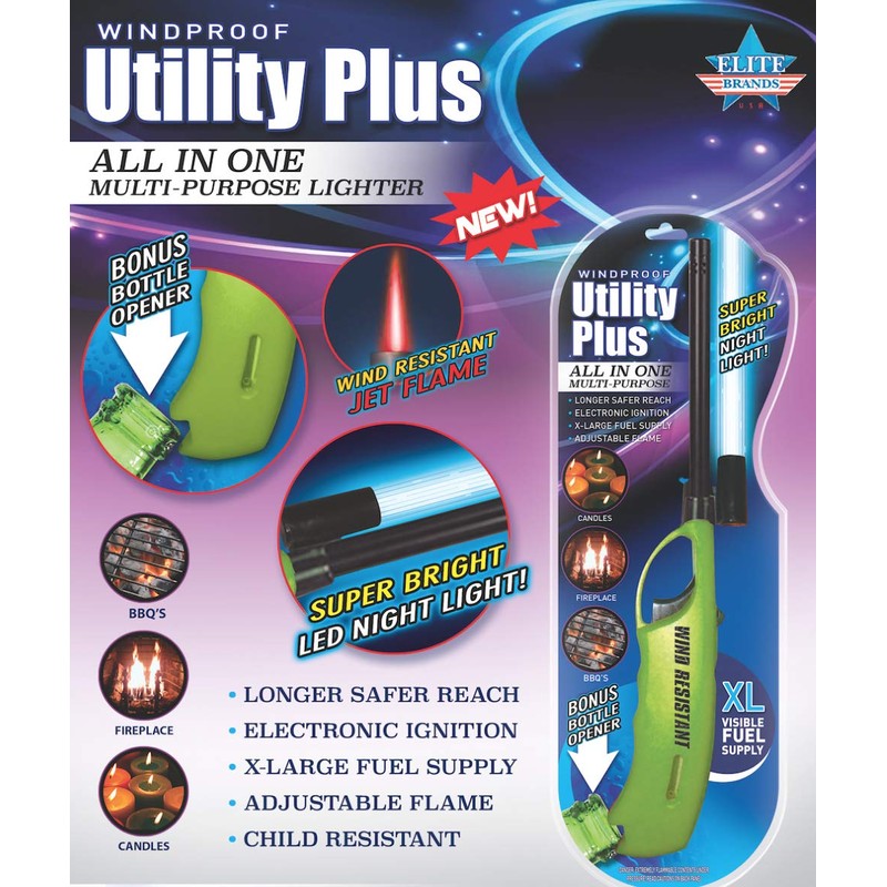 Elite Brands USA Windproof Jet Flame Long Neck Flash Light