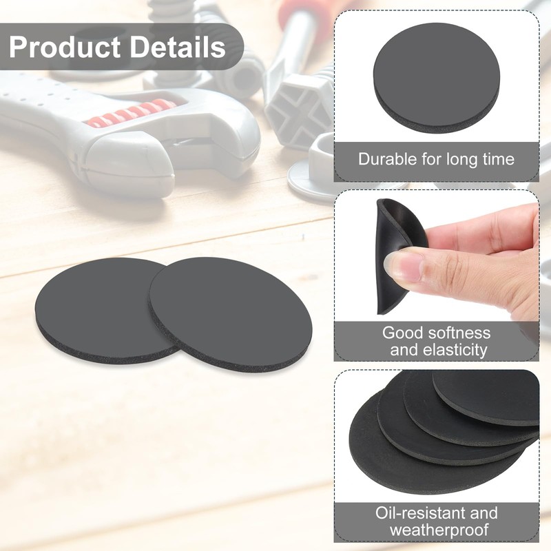 PATIKIL Anti-Vibration Pads, 0.8 x 0.8 inches (20 x 2