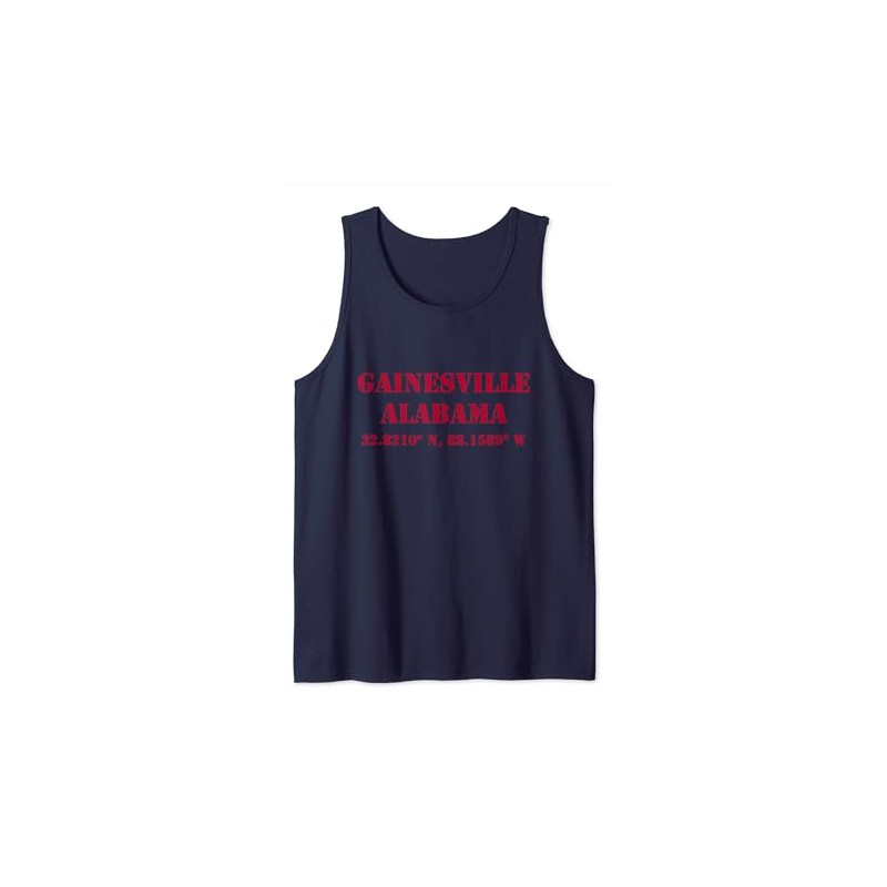 Gainsville Alabama Koordinaten Souvenir Tank Top