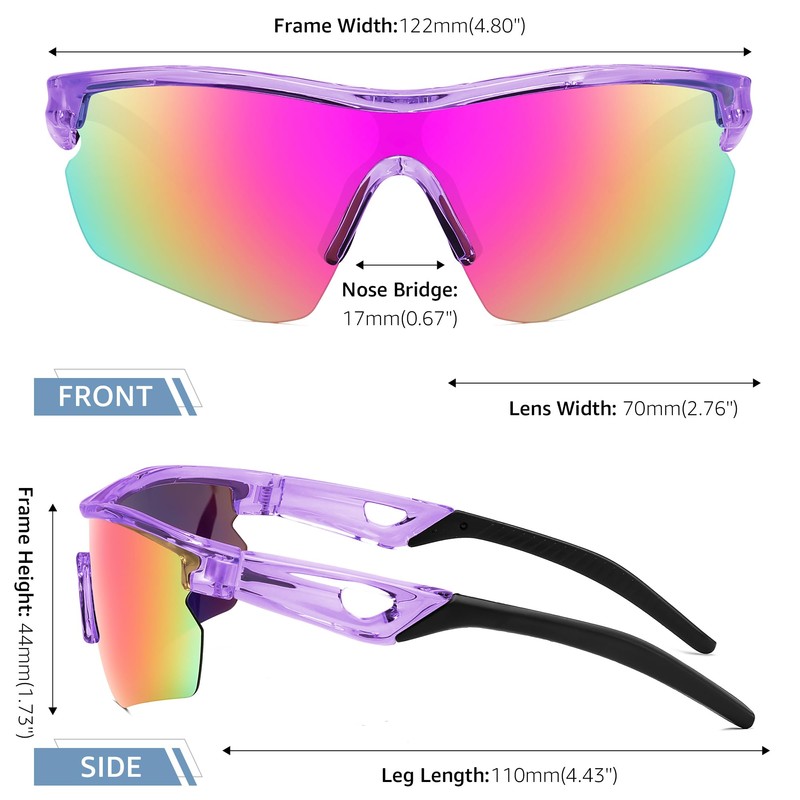 FEISEDY Kinder Jugendliche Sport Sonnenbrille Polarisiert für Jungen und Mädchen