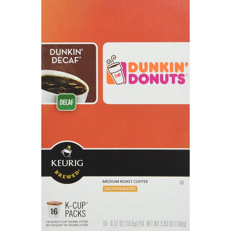 Dunkin Donuts Decaf Coffee K-Cups For Keurig K Cup Brewers