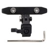 Bike Saddle Light Mount, Aluminum alloy + ABS Tail light