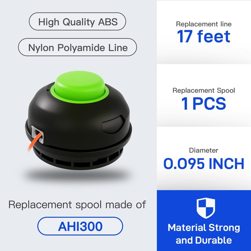 Kudoosen AH1300 String Trimmer Head Compatible with EGO Power+ ST1500,ST1500-S,ST1500F,ST1500SF,ST1500XY