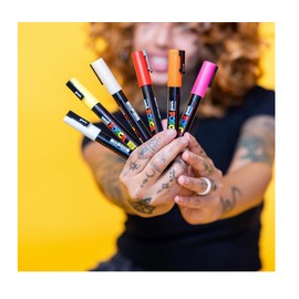 POSCA 8-Color Paint Marker Set, PC-5M Medium