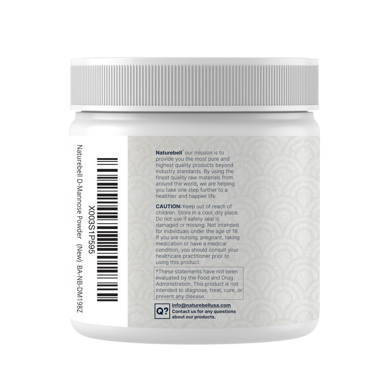 NatureBell D Mannose Powder, 12oz | Instantized for Max Absorption