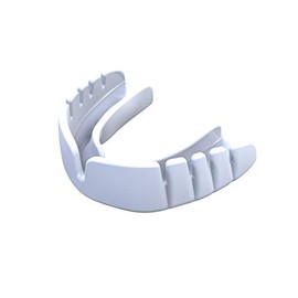 OPRO Snap-Fit Mouthguard | Gum Shield for Hockey, Rugby, and Other Contact Sports - No Boiling or Fitting Required -18 Month Dental Warranty (UFC - White, Adult)