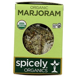 Spicely, Marjoram Whole Organic, 0.1 Ounce